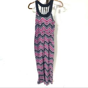 Chevron maxi dress size medium